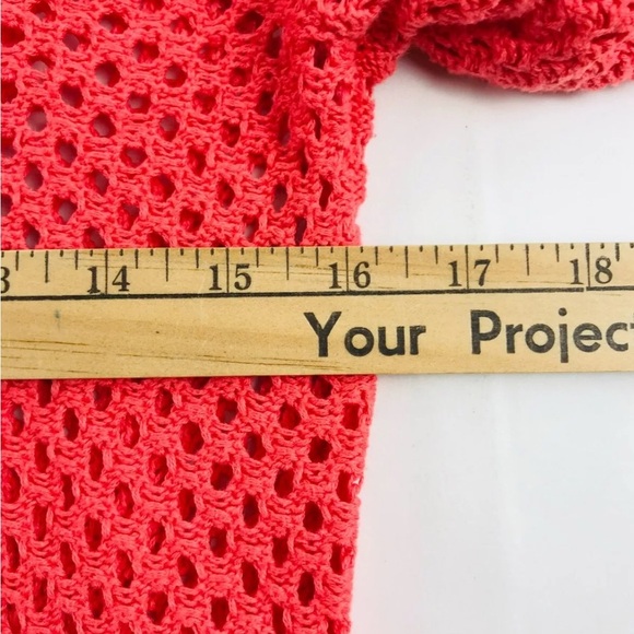 ROXY Sweater Women's Size M Pink Knit Boat Neck Pullover Semi Sheer Long Sleeve - Picture 5 of 7